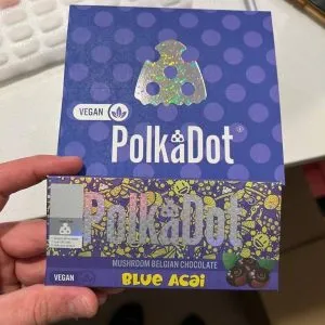 PolkaDot Blue Acai Chocolate Bar